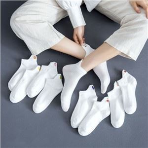Vớ mắt cá chân nam 100 cotton màu trắng